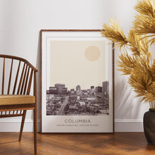 Columbia Poster Print, Columbia Travel Poster, Columbia Minimalistic Wall Art, Columbia, South Carolina, United States 1882437499