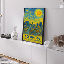 Columbia Poster Print, Columbia Travel Poster, Columbia Van Gogh Style Wall Art, Columbia, South Carolina, United States