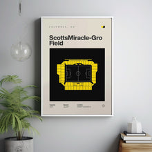 Columbus Crew Poster, ScottsMiracle-Gro Field Stadium Print, Mid Century Modern Soccer-JI5W72