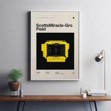 Columbus Crew Poster, ScottsMiracle-Gro Field Stadium Print, Mid Century Modern Soccer-JI5W72
