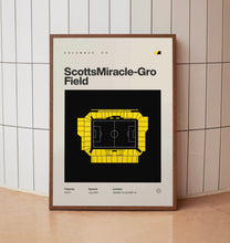 Columbus Crew Poster, ScottsMiracle-Gro Field Stadium Print, Mid Century Modern Soccer-JI5W72