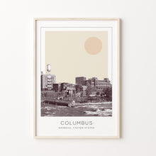 Columbus Poster Print, Columbus Travel Poster, Columbus Minimalistic Wall Art, Columbus, Georgia, United States 1882439425
