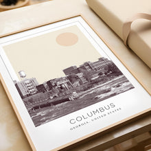 Columbus Poster Print, Columbus Travel Poster, Columbus Minimalistic Wall Art, Columbus, Georgia, United States 1882439425