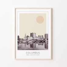 Columbus Poster Print, Columbus Travel Poster, Columbus Minimalistic Wall Art, Columbus, Ohio, United States 1868248062