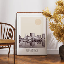 Columbus Poster Print, Columbus Travel Poster, Columbus Minimalistic Wall Art, Columbus, Ohio, United States 1868248062