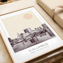 Columbus Poster Print, Columbus Travel Poster, Columbus Minimalistic Wall Art, Columbus, Ohio, United States 1868248062