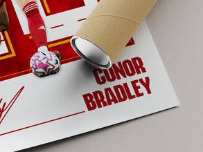 Conor Bradley Poster Football Poster, Liverpool Soccer Gift For Fans 4392451869