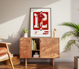 Conor Bradley Poster Football Poster, Liverpool Soccer Gift For Fans 4392451869