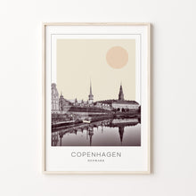 Copenhagen Poster Print, Copenhagen Travel Poster, Copenhagen Minimalistic Wall Art, Copenhagen, Denmark 1882438513