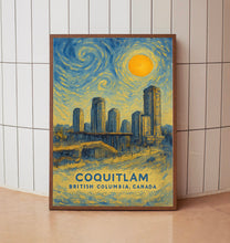 Coquitlam Poster Print, Coquitlam Travel Poster, Coquitlam Van Gogh Style Wall Art, Coquitlam, British Columbia, Canada