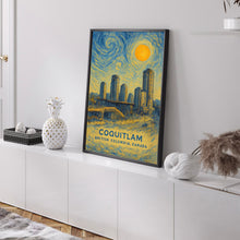 Coquitlam Poster Print, Coquitlam Travel Poster, Coquitlam Van Gogh Style Wall Art, Coquitlam, British Columbia, Canada