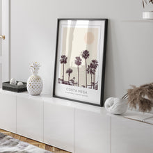 Costa Mesa Poster Print, Costa Mesa Travel Poster, Costa Mesa Minimalistic Wall Art, Costa Mesa, California, United States 1882437885