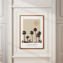Costa Mesa Poster Print, Costa Mesa Travel Poster, Costa Mesa Minimalistic Wall Art, Costa Mesa, California, United States 1882437885