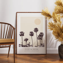 Costa Mesa Poster Print, Costa Mesa Travel Poster, Costa Mesa Minimalistic Wall Art, Costa Mesa, California, United States 1882437885