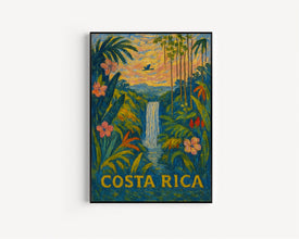 Costa Rica Travel Print - Central America, Costa Rica Poster, Central America Poster, Travel Wall Art, Costa Rica Print, Costa Rica Wall Art