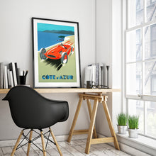 Cote D' Azur Vintage Travel Poster French Riviera Art (Digital Download) 788962007