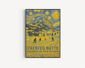 Crested Butte Ski Town Colorado Print