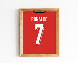 Cristiano Ronaldo 2024 Jersey Poster Portugal Football Print Sport Poster 1736117602