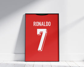 Cristiano Ronaldo 2024 Jersey Poster Portugal Football Print Sport Poster 1736117602