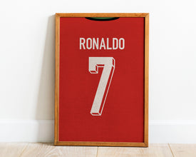 Cristiano Ronaldo 2024 Jersey Poster Portugal Football Print Sport Poster 1736117602