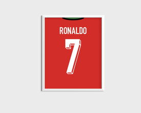 Cristiano Ronaldo 2024 Jersey Poster Portugal Football Print Sport Poster 1736117602