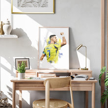 Cristiano Ronaldo Football Art Print Vibrant Soccer Poster 1817447363