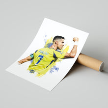 Cristiano Ronaldo Football Art Print Vibrant Soccer Poster 1817447363