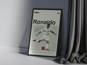 Cristiano Ronaldo Poster Minimalist Football Wall Art 4313969171