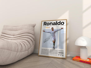 Cristiano Ronaldo Poster Real Madrid Football Print, Sports Bedroom Decor 4342205778