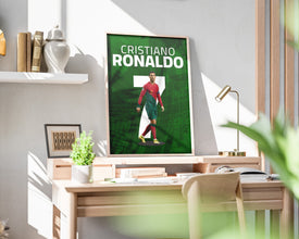 Cristiano Ronaldo Poster, Portuguese Football Legend Art Sport Poster 1690845179