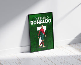 Cristiano Ronaldo Poster, Portuguese Football Legend Art Sport Poster 1690845179