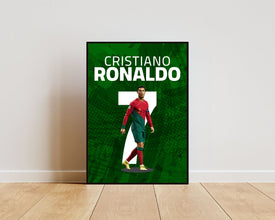 Cristiano Ronaldo Poster, Portuguese Football Legend Art Sport Poster 1690845179