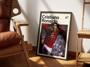 Cristiano Ronaldo Poster, Ronaldo Football Wall Art, Framed Soccer Print, Portugal Decor, Sports Artwork, CR7 Poster 4364878168