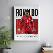 Cristiano Ronaldo #7 Poster Portugal national team Soccer Wall Art 1