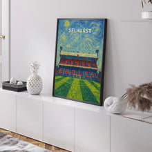 Crystal P Selhurst Stadium Illustration - Contemporary Art Print - FRAMED or UNFRAMED - Great Gift for Football Fans - Personalised Option