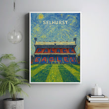 Crystal P Selhurst Stadium Illustration - Contemporary Art Print - FRAMED or UNFRAMED - Great Gift for Football Fans - Personalised Option