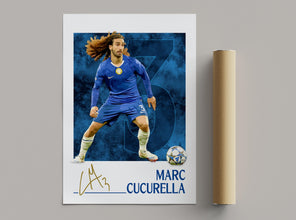 Cucurella Poster Chelsea Football Fan Gift, Soccer Print 4403221184