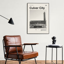 Culver City Art Print  Culver City Poster  Culver City Wall Art  Mid Century Poster  Travel Print Art  California  Los Angeles 1579647529