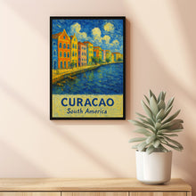 Curacao Travel Print Wall Art, Curacao - South America City Print, Curacao Travel Gift, Curacao City Poster, Van Gogh style Travel Gift