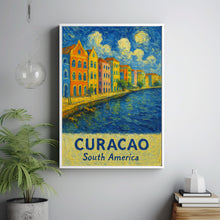 Curacao Travel Print Wall Art, Curacao - South America City Print, Curacao Travel Gift, Curacao City Poster, Van Gogh style Travel Gift