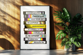 Custom Poster Personalized VHS Video Tape Favourite Movies Wall Art Home Birthday Anniversary Gift 1596534955