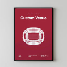 Custom Sports Venue Poster, Any Team or College Stadium Print, Mid Century Modern Wall-41SKQY