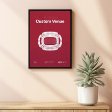 Custom Sports Venue Poster, Any Team or College Stadium Print, Mid Century Modern Wall-41SKQY