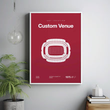 Custom Sports Venue Poster, Any Team or College Stadium Print, Mid Century Modern Wall-41SKQY