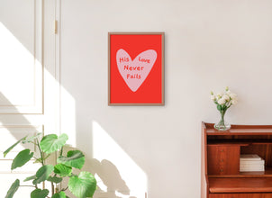 Cute Christian Wall Print, Faith Print, Jesus, Christian Poster, Christian Print, Digital Download, Wall Decor, Christian Gift, Red poster 1659640193