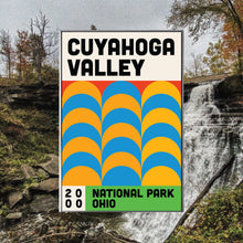 Cuyahoga Valley National Park Mid Century Poster  Abstract Travel Poster  Minimalist Art Print  National Park Poster  Ohio Poster 1770000446