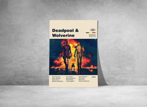 DEADPOOL & WOLVERINE Poster - Marvel Poster - Printable Art - Digital Art - Wall Art - Mid Century Modern Art - Home Decor 1753235472