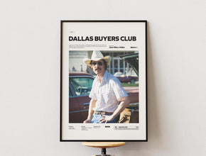 Dallas Buyers Club Film Poster, Matthew McConaughey and Jared Leto Starring Dallas Buyers Club Print, Alternative Movie Poster 1890806853