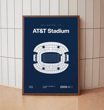 Dallas Cowboys Poster, AT&T Stadium Print, Mid Century Modern Football Poster, Sports B-KGZNVB