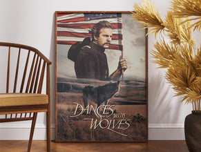 Dances With Wolves Movie Poster Kevin Costner, Retro Home Decor (Printable Wall Art) 1875725862